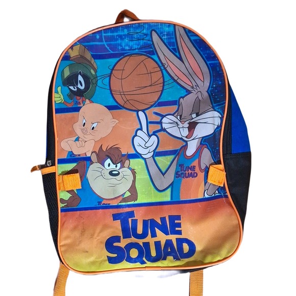Other - Vintage 1996 Kids Tune Squad Space Jam Backpack Martian Taz Bugs Basketball